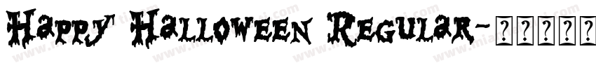 Happy Halloween Regular字体转换